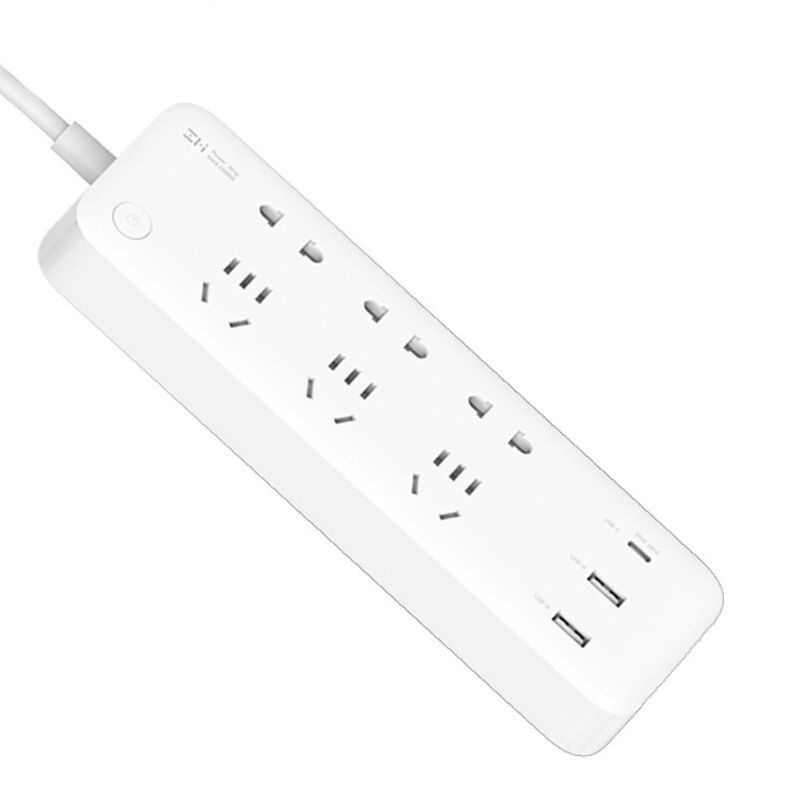 65W• TypeC• Ổ cắm điện Laptop MacBook Type C Xiaomi ZMI CXP01 65W 6 cổng AC, 2 cổng USB, 1 cổng Type C - MiHouse
