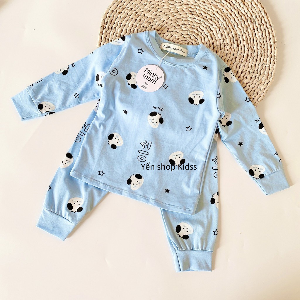 Sale !!! Bộ Dài Tay   Minky Mom Chất Cotton 100 % In Toàn Thân Họa Tiết Vịt-Ngỗng Cho Bé_Super Sale (7-19kg) (SP001308 )