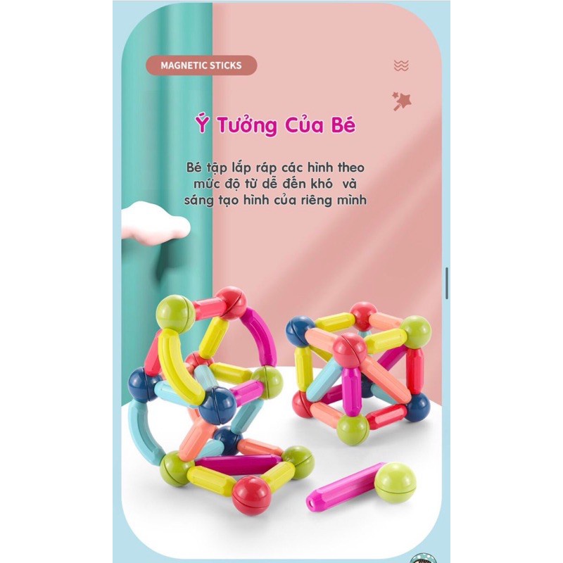 Bộ xếp hình nam châm từ tính Umoo
