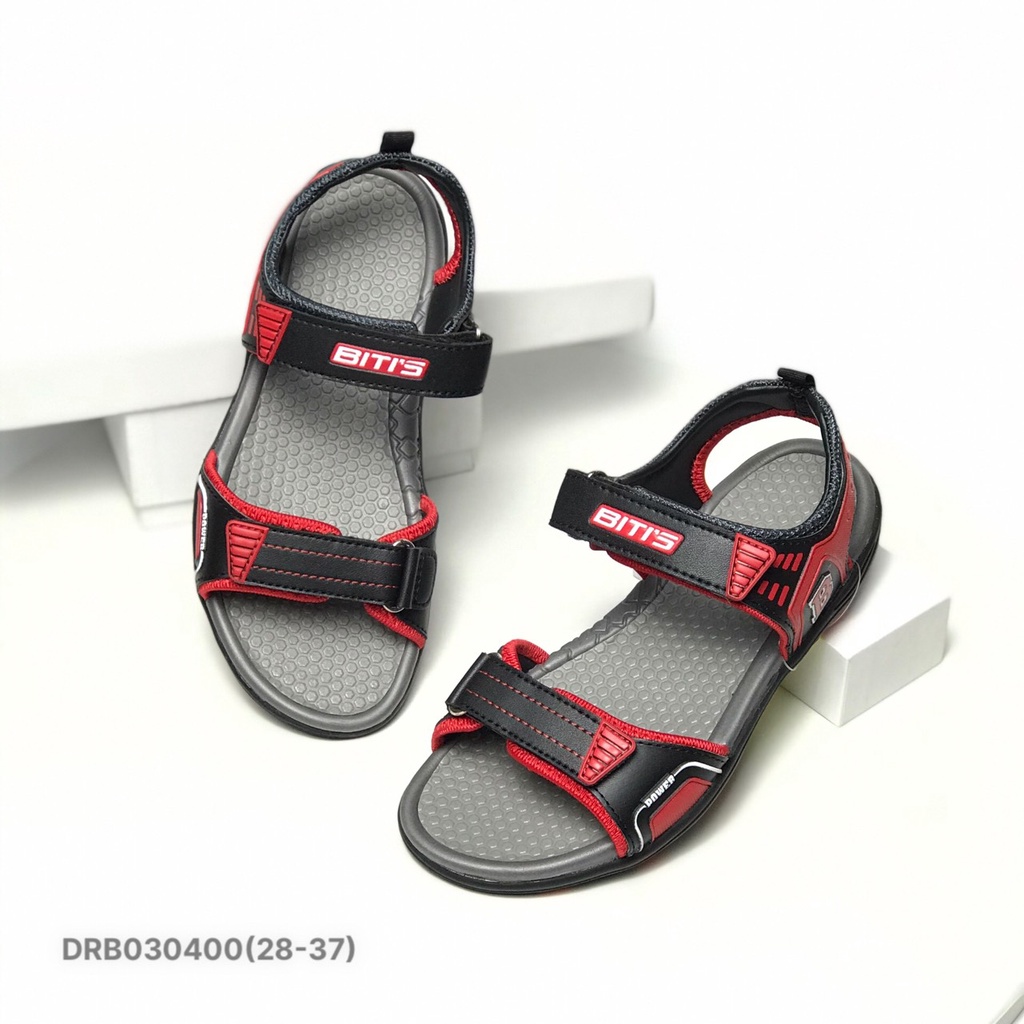 Sandal bé trai BlTIS 28-37 ❤️FREESHIP❤️ Dép quai hậu học sinh đế cao su hai quai dán DRB030400