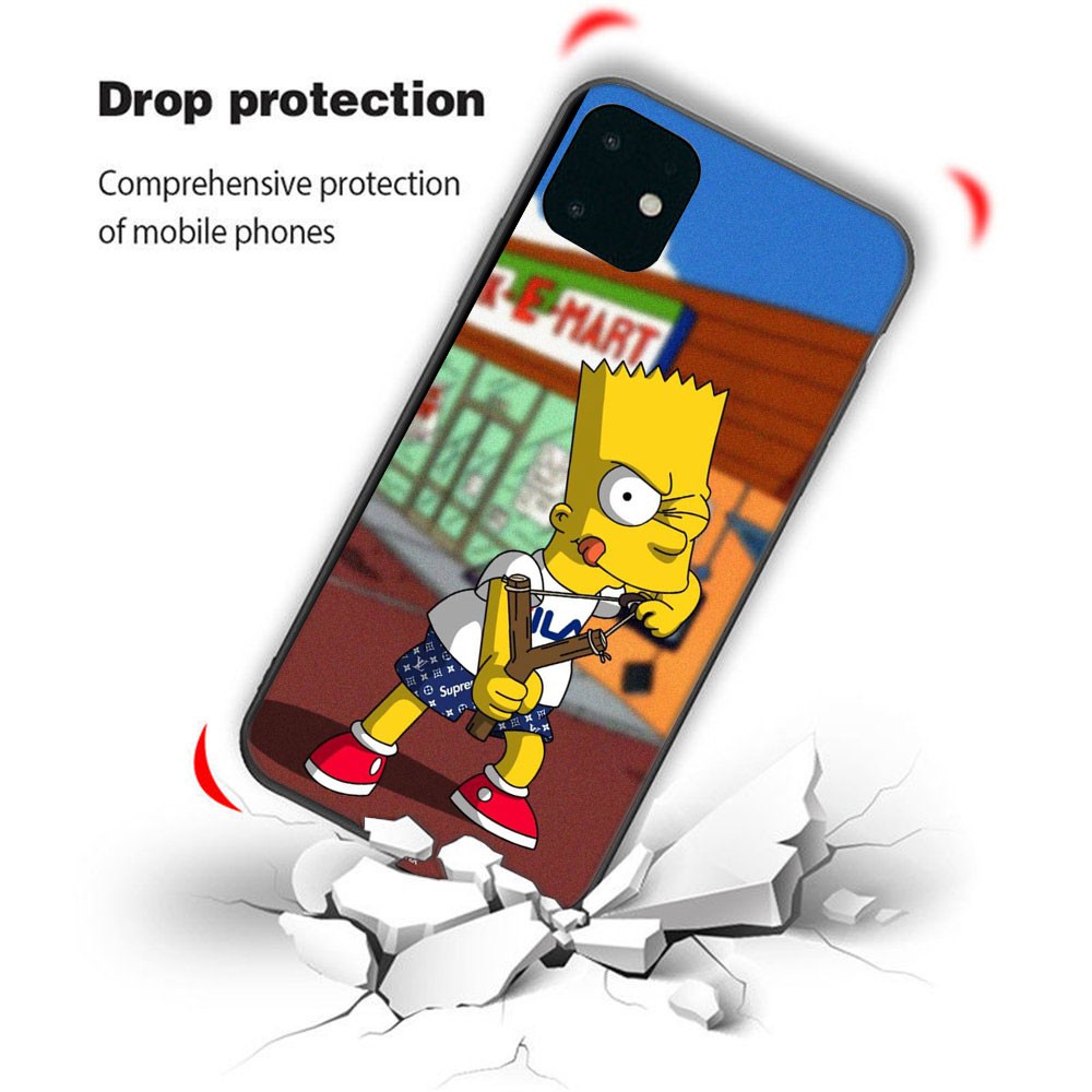 Ốp điện thoại in hình Bart Simpson cho iPhone 11 Pro Max XS MAX XR X 8 7 6s 6 Plus SE 2020