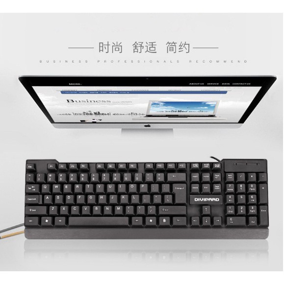 Bàn phím máy tính DIVIPAD D310 Kết nối cổng usb