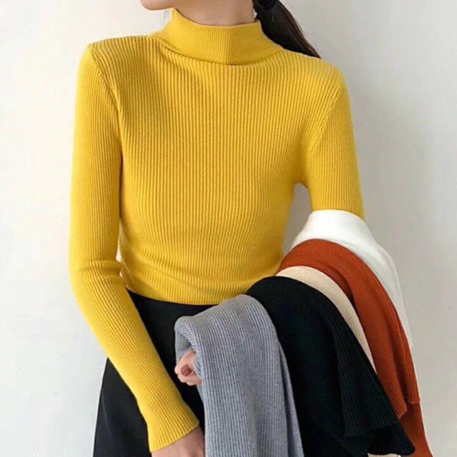 Áo len tăm cổ 3p chất vải cao cấp mềm mịn, áo len thời trang siêu hot siêu ấm áp