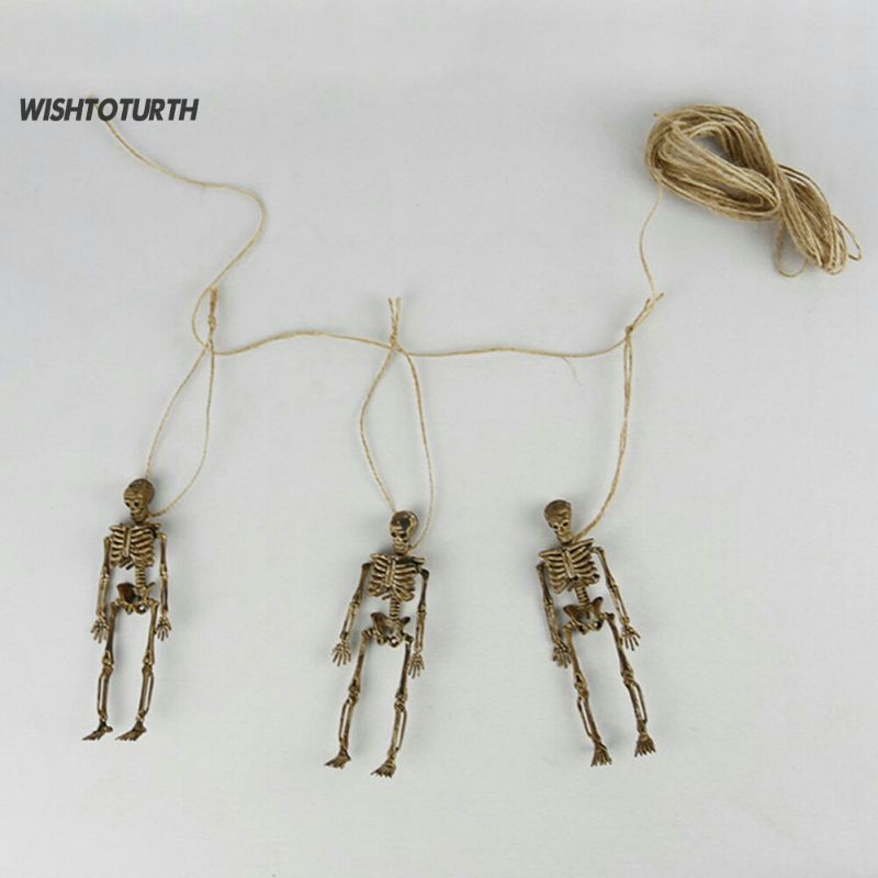 Mô hình bộ xương người giả/ đồ chơi trang trí hallowen