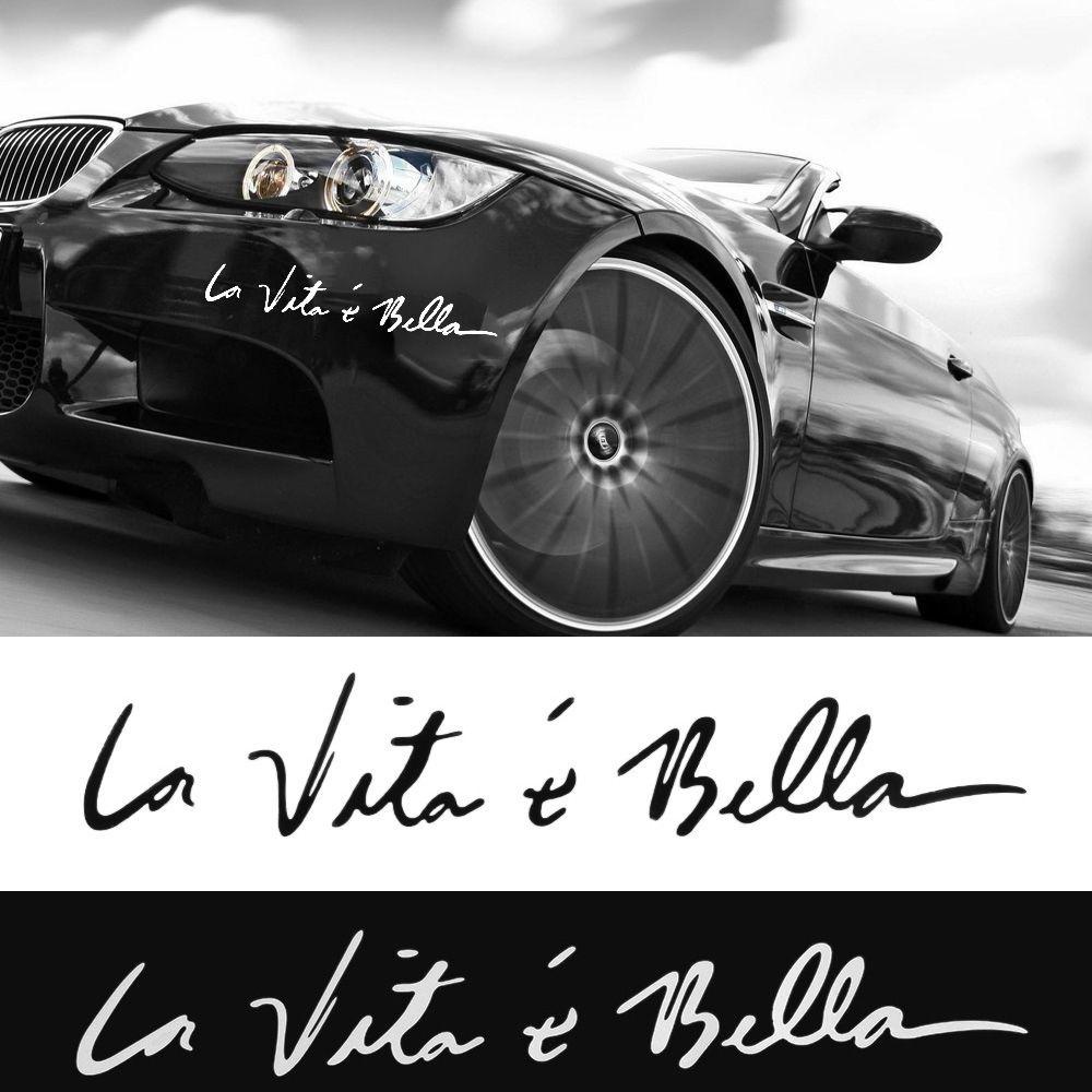 Miếng Dán Trang Trí Xe Hơi La Vita E Bella Vui Nhộn