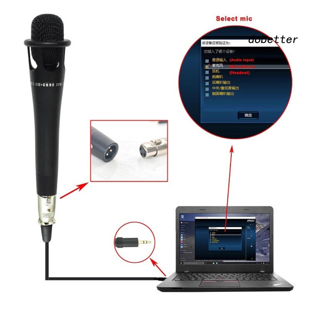 Bộ Micro Thu Âm Có Dây Dh_E300 Và Phụ Kiện