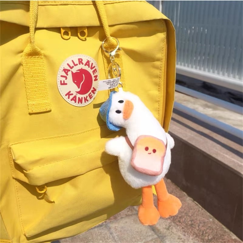 Móc khoá nhồi bông trang trí cặp, túi tote hình vịt gật gù cute  HÀNG CÓ SẴN 🥰