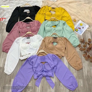 Áo kiểu hở lưng có mút ngực đẹp xuất sắc Ly32