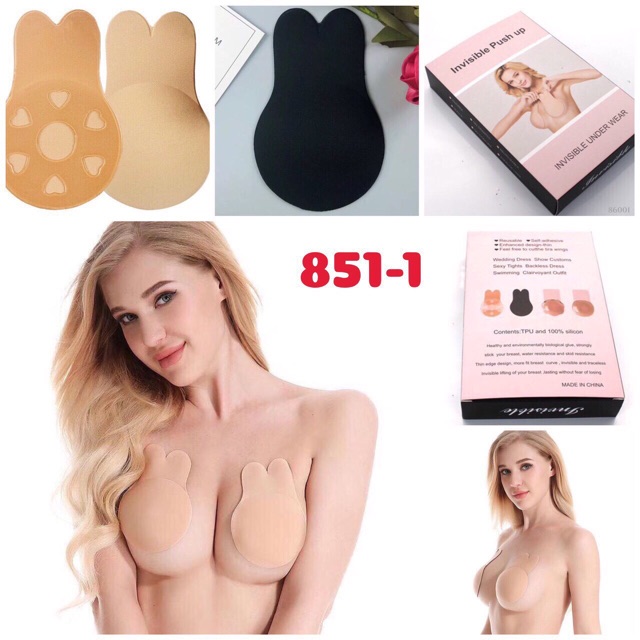 Dán ngực tai thỏ siêu nâng chống sệ