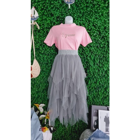 Thanh lý set đầm tầng size dưới 52kg