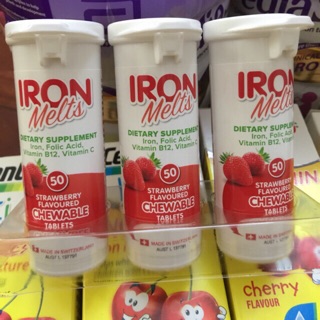 Viên sắt ngậm bổ máu Iron Melts