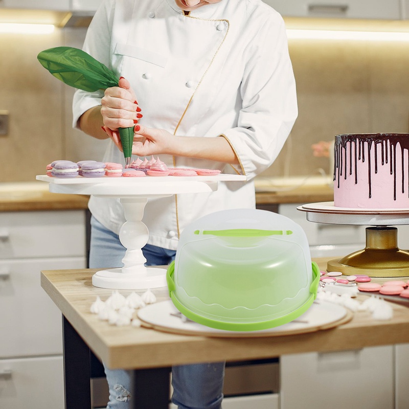 Vỏ Bọc Bánh Kem Bằng Nhựa Hình Tròn Tiện Dụng