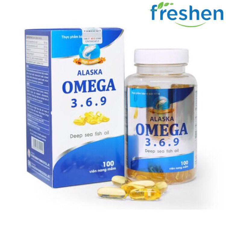 Dầu cá Alaska Omega 3.6.9 - Giúp bổ não, bổ mắt, đẹp da, tăng cường thị lực, sáng mắt