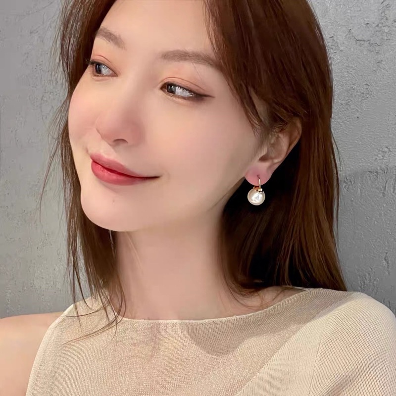 Khuyên tai ngọc trai bông tai ngọc trai nhân tạo phong cách thời trang Hàn Quốc cho nữ BT04