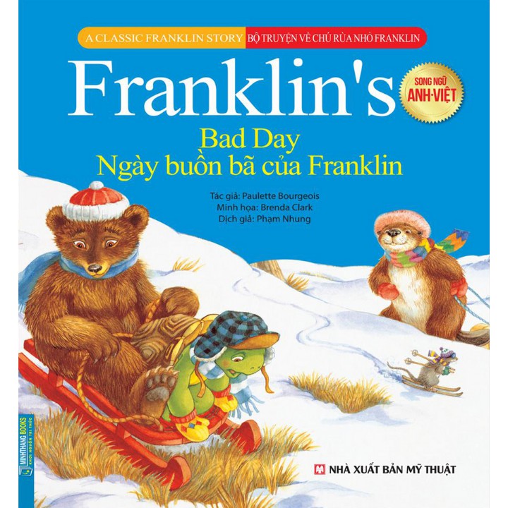 Sách - Bộ truyện song ngữ Anh - Việt về chú rùa nhỏ Franklin - Ngày buồn bã của Franklin