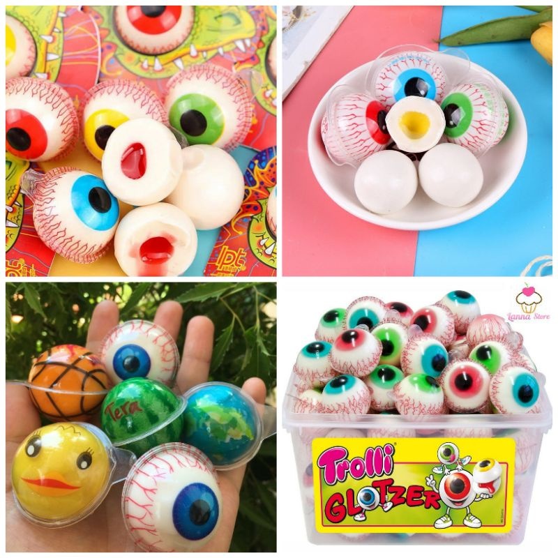 Kẹo Con Mắt Có Nhân EyeBalls 20g  Ăn Vặt Tiểu Muội