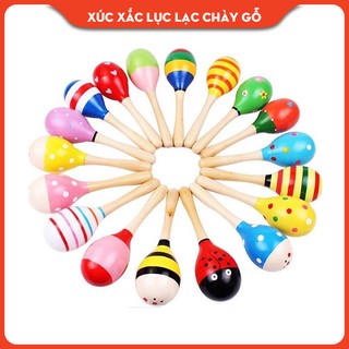 Xúc xắc Lục lạc bằng gỗ cho bé