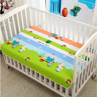 Tấm lót chống thấm SIZE ĐẠI (Size 120 x 80 cm) tiện lợi, an toàn cho bé. Tấm lót cũi, lót giường đa năng 3 lớp