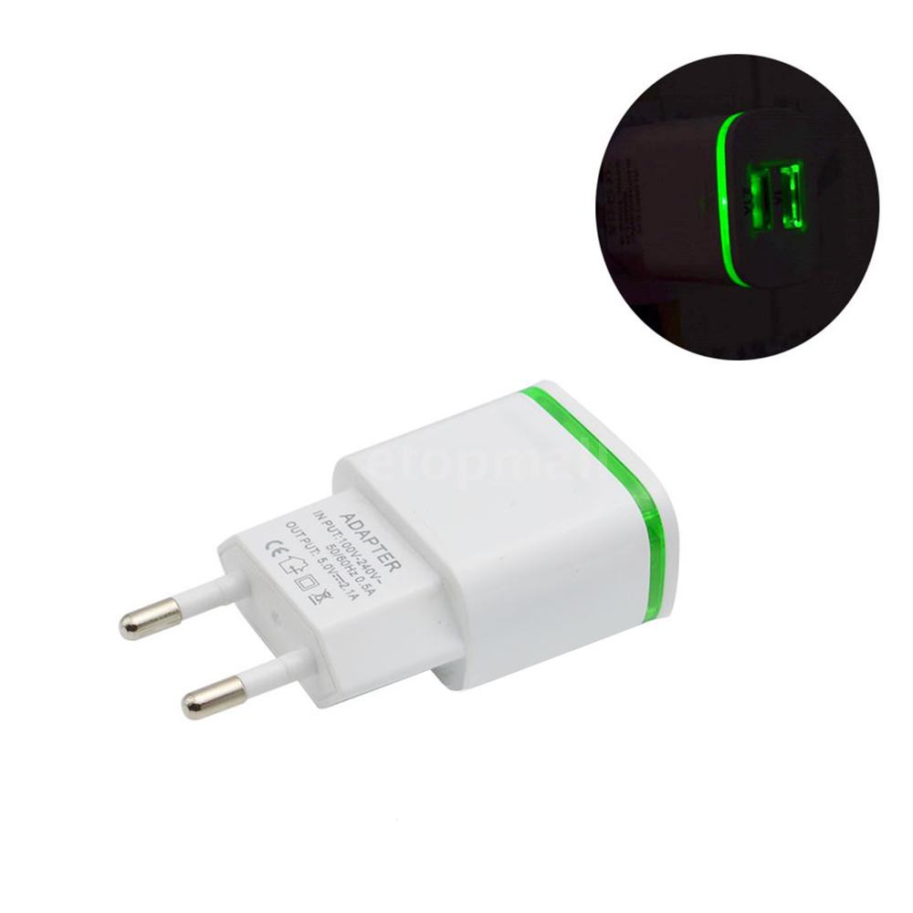 Cốc Sạc 2 Cổng Usb 5v 2.1a Cho Iphone Android