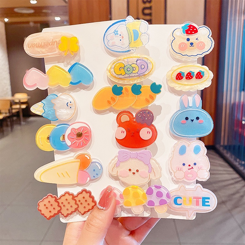 Set 3 kẹp tóc dễ thương dành cho bé gái
