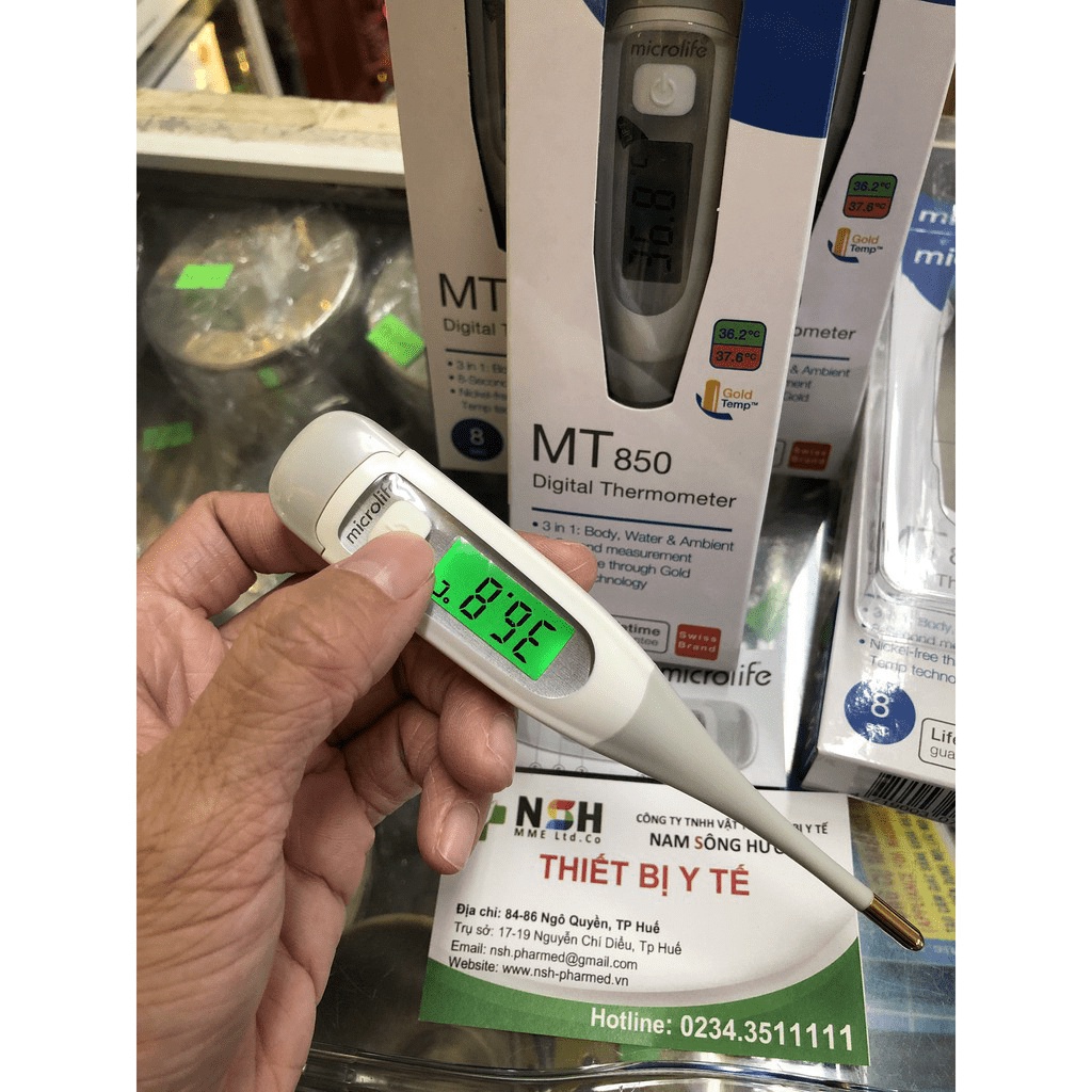 NHIỆT KẾ ĐIỆN TỬ ĐO THÂN NHIỆT DẠNG BÚT MICROLIFE MT850 NHIỆT KẾ ĐIỆN TỬ KẸP NÁCH MICROLIFE MT850 CỦA THỤY SĨ