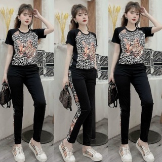 [Đồ bộ cao cấp] Đồ bộ nữ phối họa tiết siêu sang