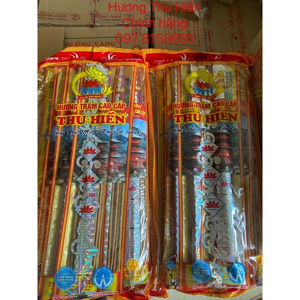 Hương trầm cao cấp thảo mộc Thu Hiền tàn hồng, nhang chính hãng Thu Hiền, cuốn tàn, đậu tàn hồng, đậu tài lộc