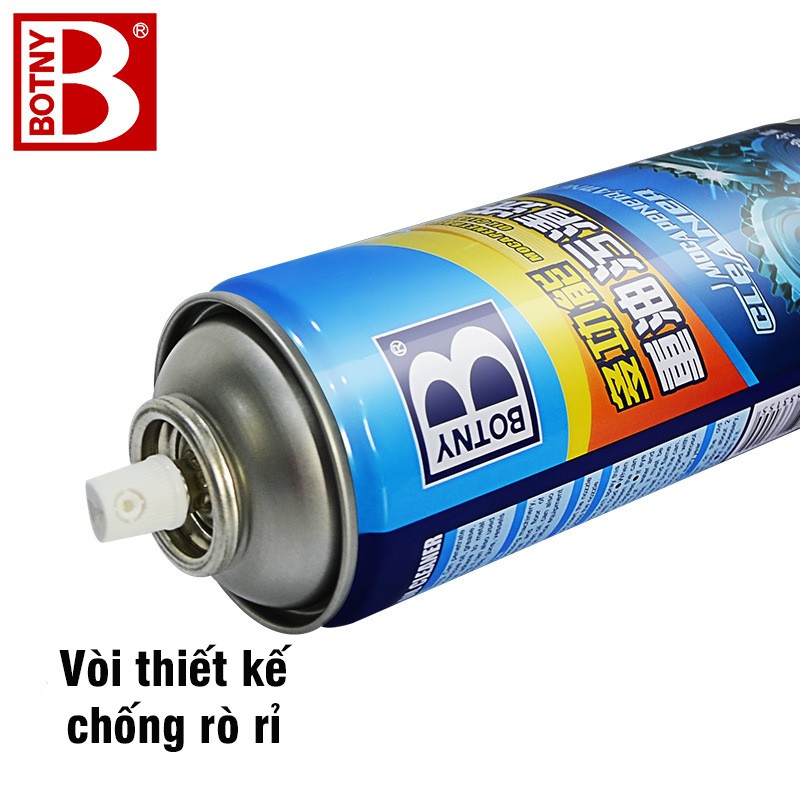 Chai xịt tẩy rửa vệ sinh sên đa năng Botny B-2055 siêu sạch dung tích 450ml