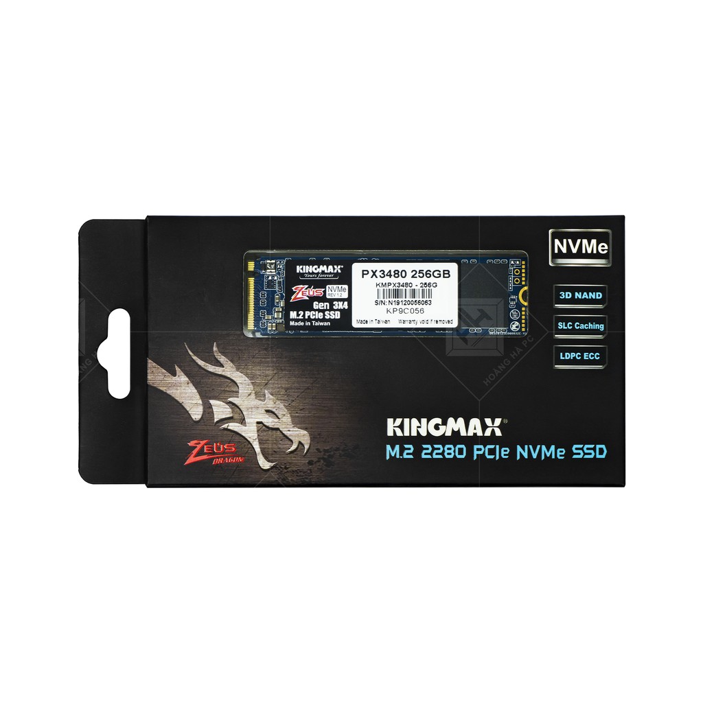 Ổ Cứng SSD Kingmax PX3480 - 256Gb 512GB 1TB - M.2-PCIe Read - Hàng Chính Hãng
