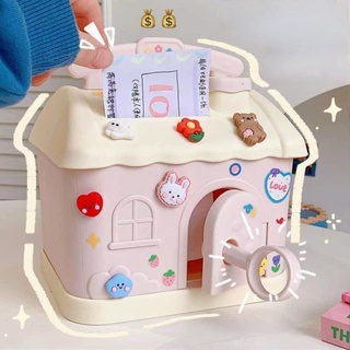 Két sắt mini đựng tiền tiết kiệm cho bé hình ngôi nhà