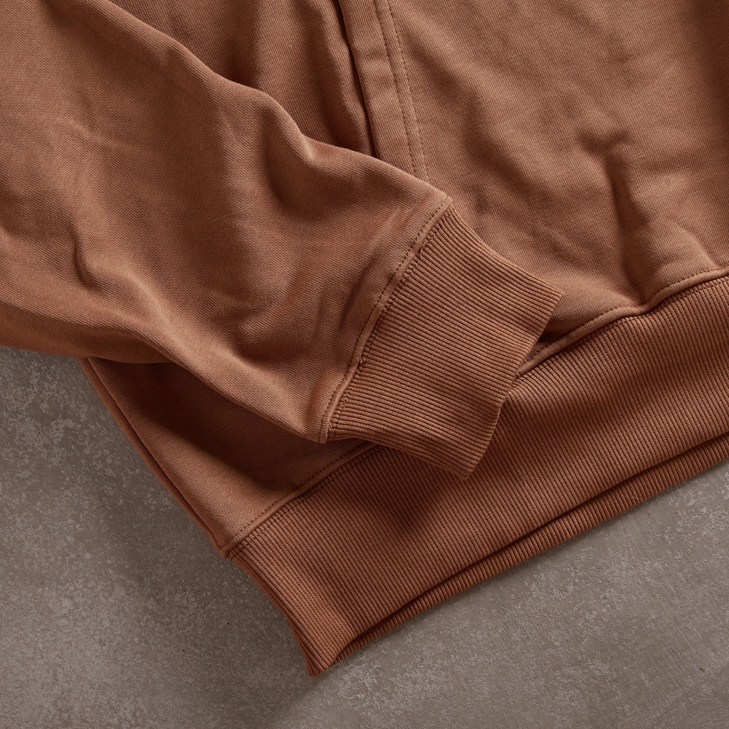 Áo Hoodie Tay Dài Gori | Màu Nâu Form Rộng Họa Tiết Nâu Dành Cho Nam