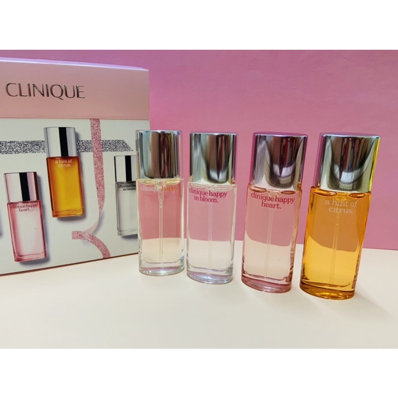 Nước hoa Clinique tách set minisize: Clinique happy, Happy In Bloom, Happy Heart, Citrus