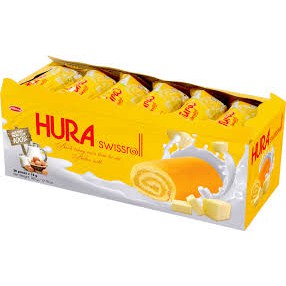 Bánh trứng Hura cuộn kem hương Bơ - Sữa 360 gam