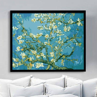 Handmade DIY Filling Kỹ thuật số Tranh sơn dầu Van Gogh Sky Vẽ tay Trang trí cổ điển 40 * 50