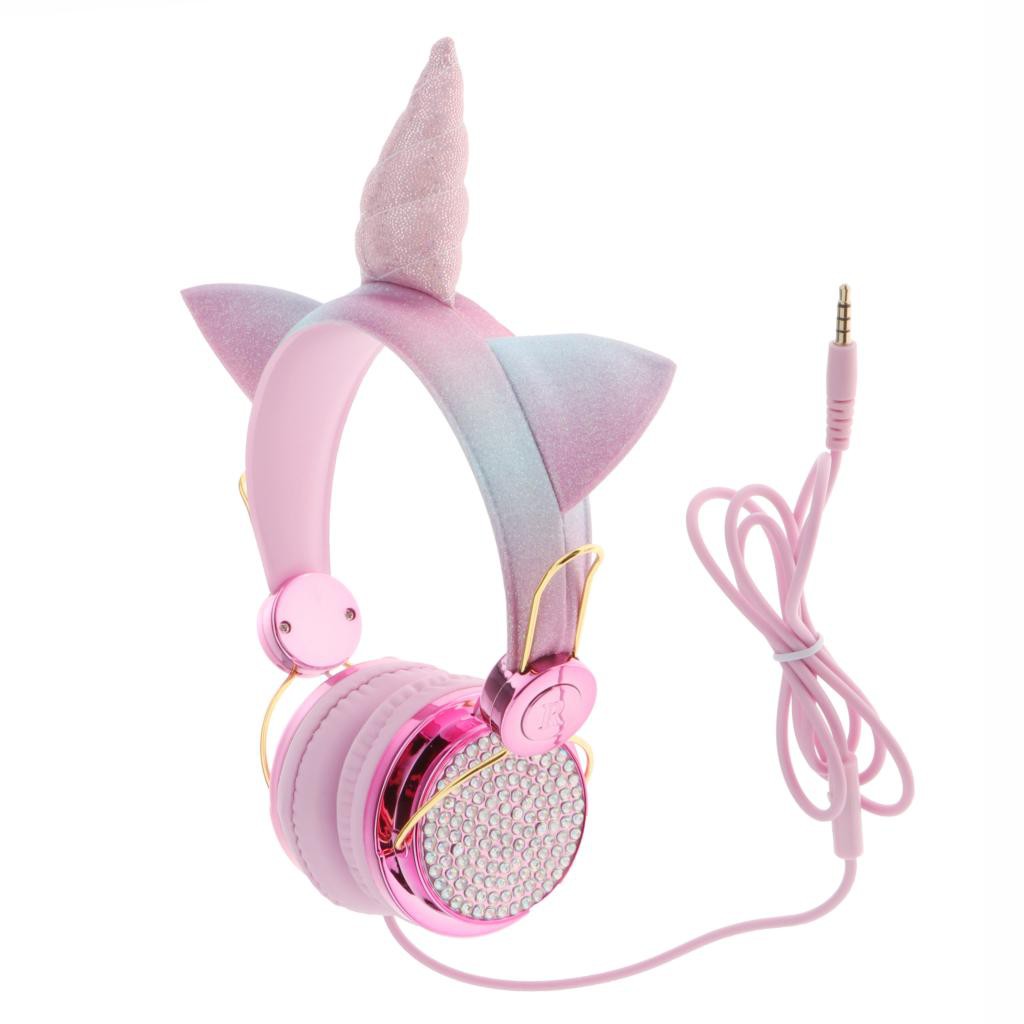 Tai Nghe Chụp Tai Có Mic Hình Unicorn Dễ Thương Cho Bé Gái Bubb Shop61