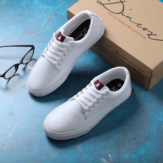 Giày Sneaker Da Nam DINCOX GD06 White Lịch Lãm