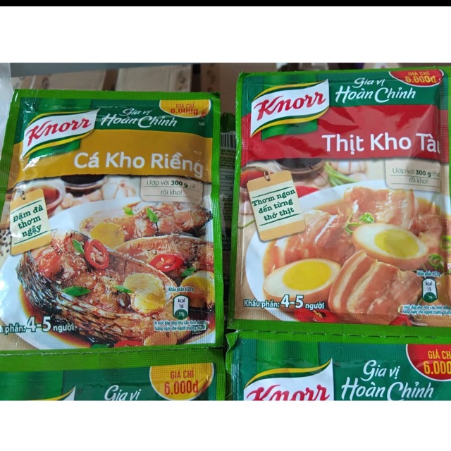 Gia vị kho cá kho thịt knorr