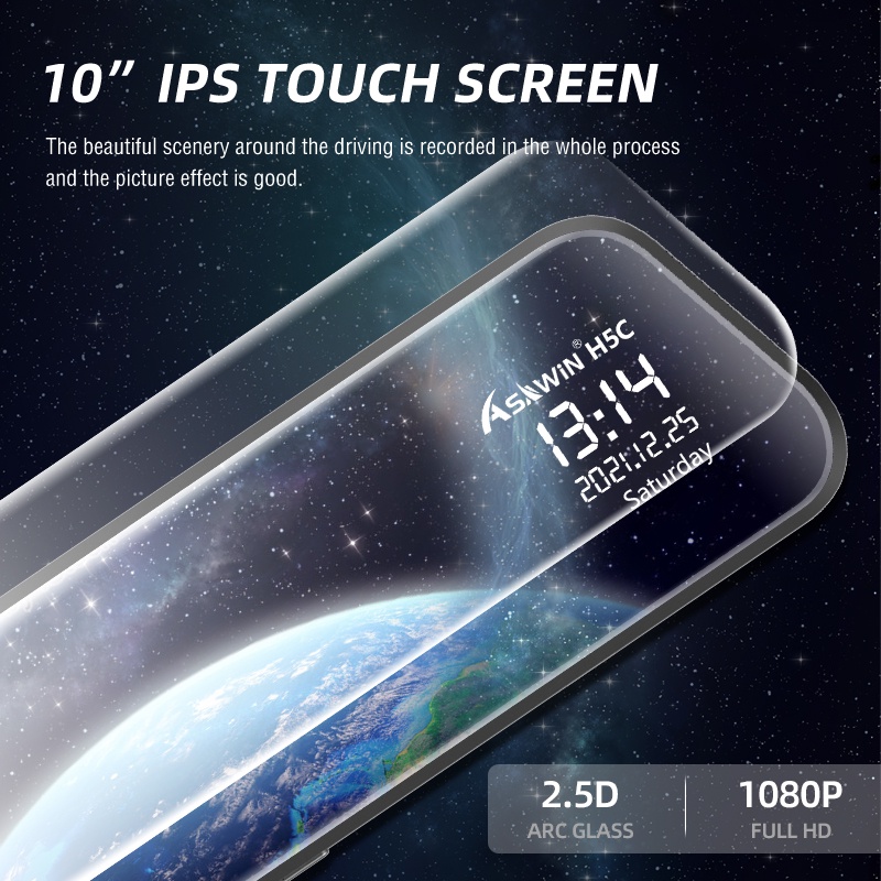 Mua Gương Chiếu Hậu Hai Ống Kính Asawin H5C 10 inch Hd 1080P Hỗ Trợ Tầm ...