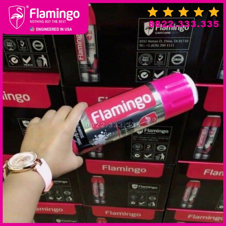 Bọt vệ sinh đa năng Flamingo Foam Cleaner F002 hàng chính hãng chất lượng cao