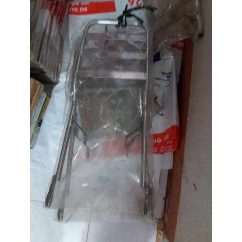 baga cảng sau 67 inox loại dầy - tay dắt yên xe - quai yên