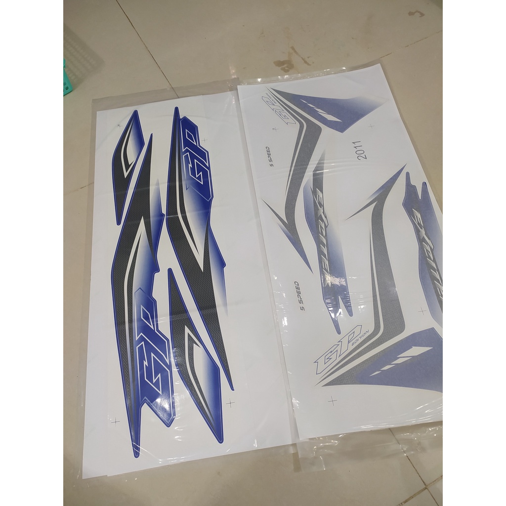 Tem Rời Exciter 135 Zin 2011 Trắng Xanh Gp