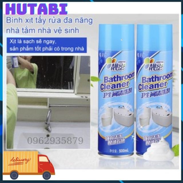 [ SIÊU TIỆN LỢI ] Bình Xịt Tẩy  Rửa Đa Năng Vệ Sinh Nhà Bếp ,Bình Xịt Tẩy Rửa Vệ Sinh Nhà Tẳm, Bồn Cầu HUTABI_Hungzadung