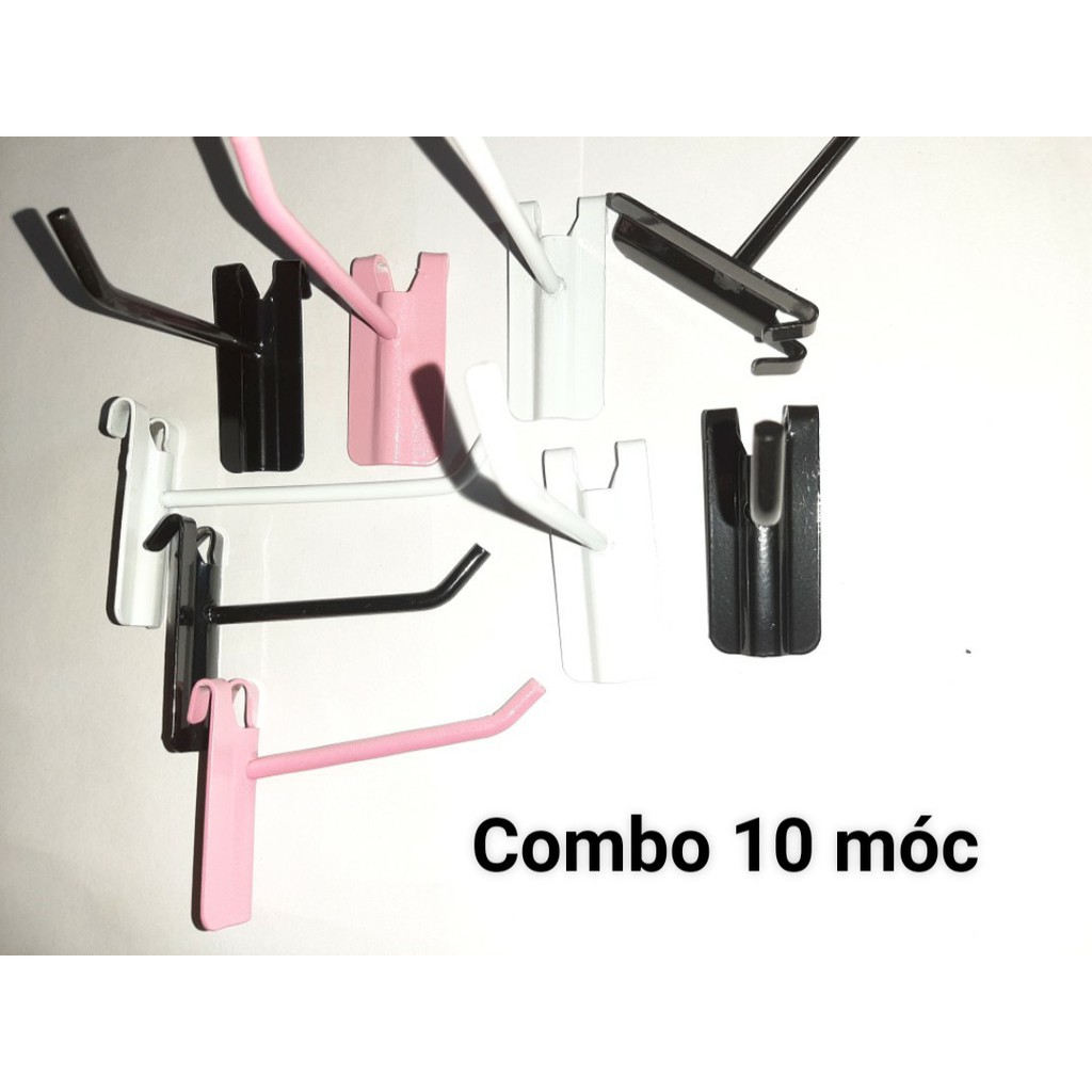 BÁN THEO 1 CÁI -Móc Cài Lưới, móc sơn tĩnh điện màu đen và trắng
