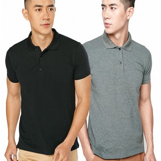 Combo 2 Áo thun nam, vải cá sấu, A09 (xanh rêu, đen)