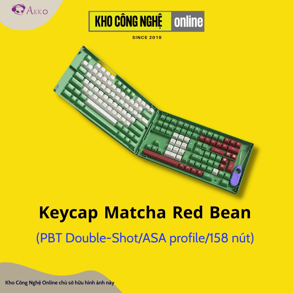 AKKO Keycap set – Matcha Red Bean