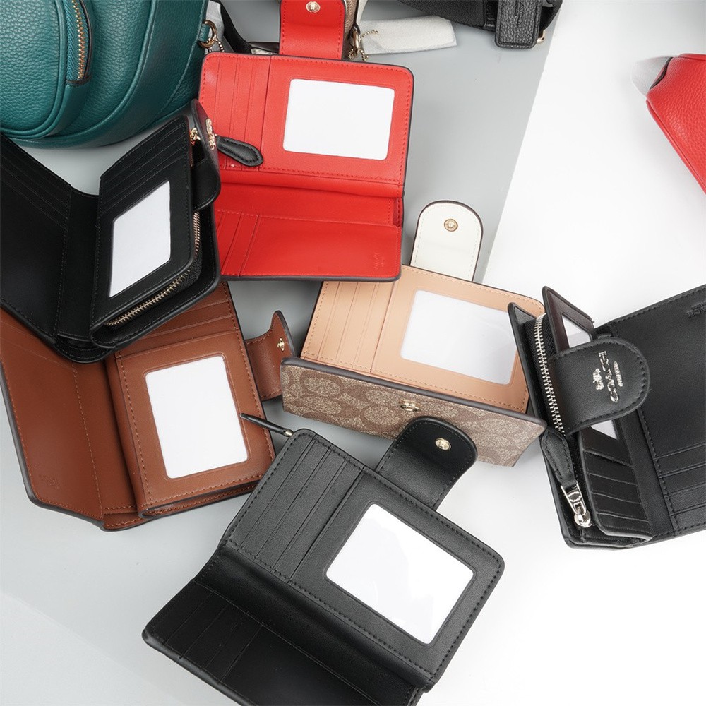 Ví Da Nữ Dáng Ngắn Có Khóa Kéo C0082 6390 C3454 C3375 C3452 C3453 3773