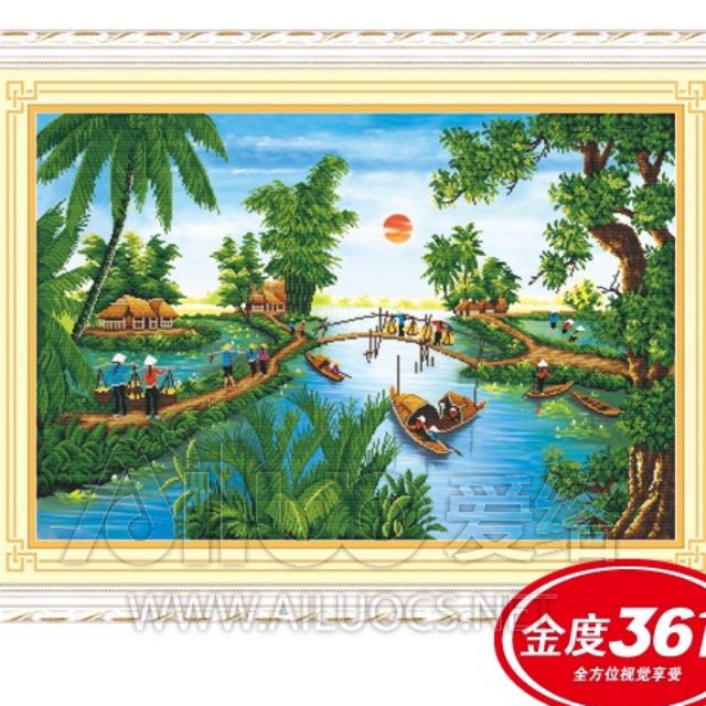Tranh thêu 3D phong cảnh 53180