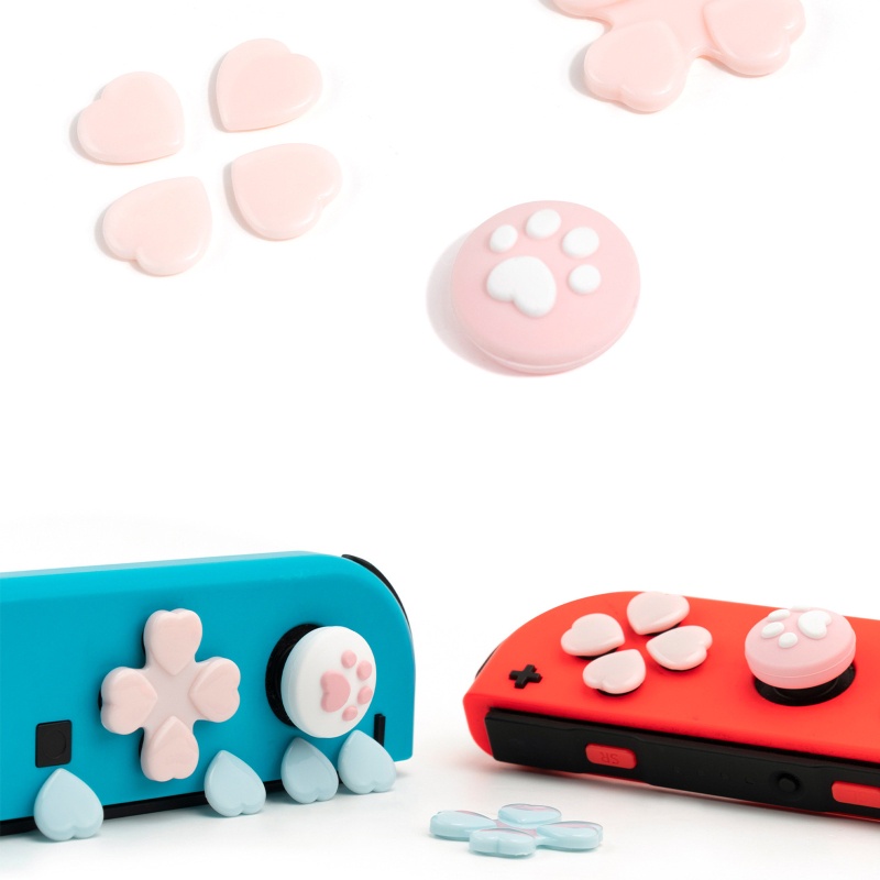 Bộ 7 Vỏ Bọc Silicone Cho Nút Điều Khiển Chơi Game Switch OLED