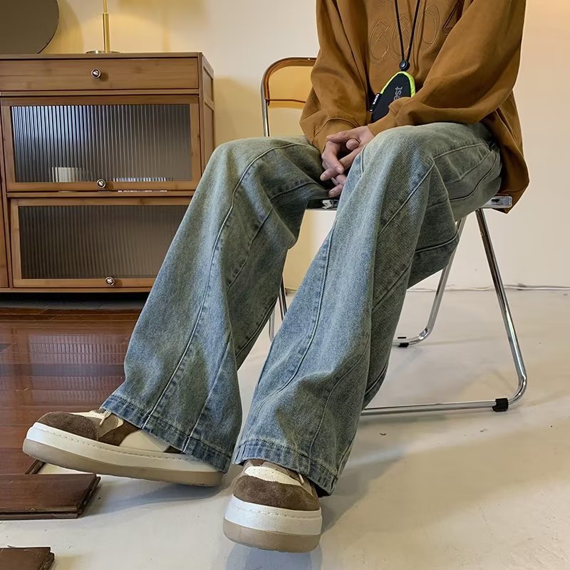 Quần Jeans Ống Rộng Phong Cách hiphop Cho Nam