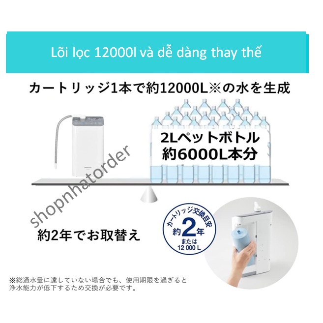 Máy lọc nước ion kiềm Panasonic TK-AS47  – Mới 100% nguyên thùng